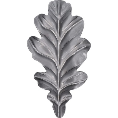 Dubový list 100x50x2mm, materiál plech bez povrchovej úpravy