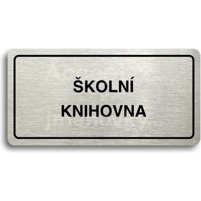 ACCEPT Piktogram ŠKOLNÍ DRUŽINA - stříbrná tabulka - černý tisk
