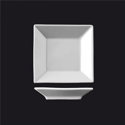 Čtyřhranný talíř Actual 9 cm bílý porcelán 100010103