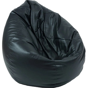 PUFRELAX Пуф, круша, 520л. , Nirvana Gigant - Back 2 Black, PU кожа, Пълнеж от Полистиролни перли (PUF-G-NGG-PU-BTB) - topmall