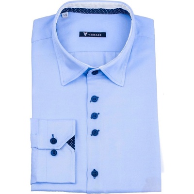 VS-PK-1733-B dětská chlapecká košile světle modrá – Zboží Dáma