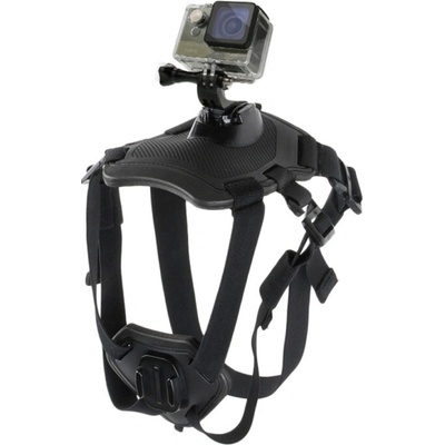 Puluz Hound Dog Fetch Harness Adjustable Chest Strap Mount for GoPro, Insta360, DJI and Other (Black PU156