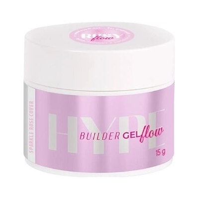 Mistero Milano Builder gel Hype gel Flow Cover rose sparkle 15g