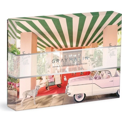 GALISON Oboustranné Gray Malin Psi v Hotelu Beverly Hills 500 dielov
