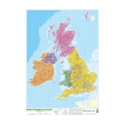 Map of UK and Ireland Poster