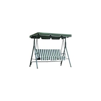 Muhler Градинска люлка Muhler 2-3 местна, C1007/C1006, метална рамка, до 220/250 кг - 2-местна, зелена (1001730)