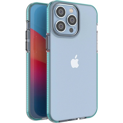HQWear Кейс Spring Case за iPhone 14 Pro Max, със светлосиня рамка (9145576265284)