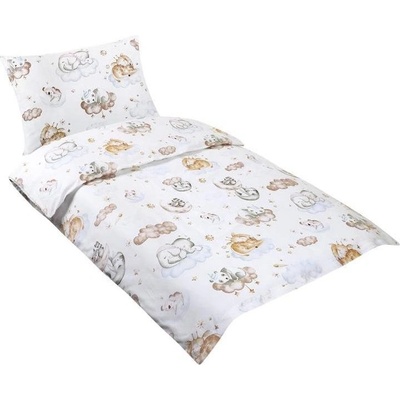 Bellatex povlečení Beáta Zvířátka na obláčku 100 x 13545 x 60 cm