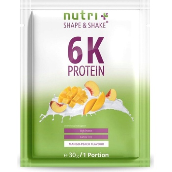 nutri + Пробен размер на веган протеин на прах 6K - Mango Peach