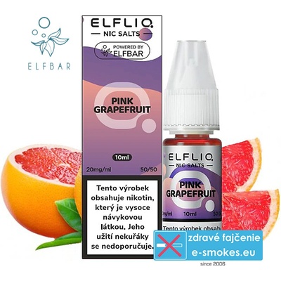 ELFLIQ Nic SALT Pink Grapefruit 10 ml 20 mg