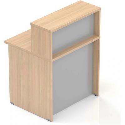 Nábytek Designový cz NLKA08 05 Recepční pult Komfort dub / šedý
