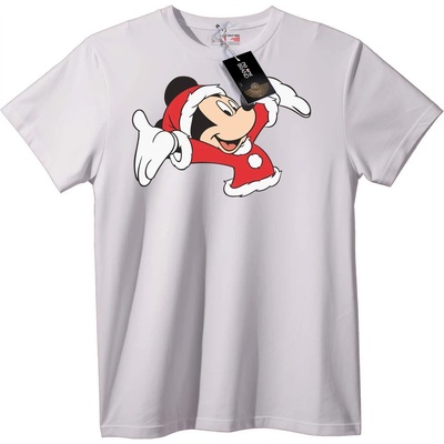 NOONEBRAND Тениска с Мики Маус в Коледна Шапка - 4XL, Black