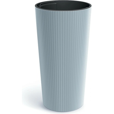 Prosperplast Kvetináč lamelový štíhly svetlosivý, 25 cm