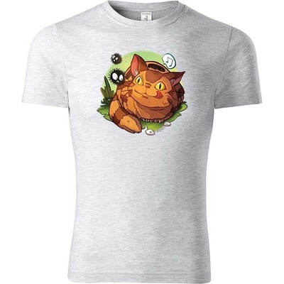 My Neighbor Totoro tričko Catbus světle šedá