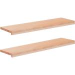 vidaXL Парапети за прозорци 2 бр. Натурално 100 x 25 x 2 cm (42048146)