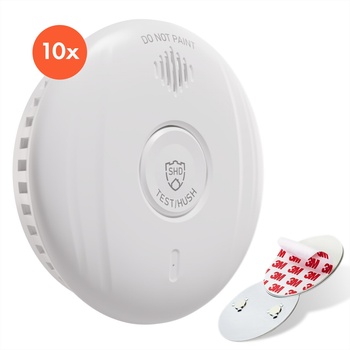 Image 1 of oneConcept SHD by oneConcept, детектор за дим DOF Pro10, пластмасов, предупредителен сигнал: 85 dB, живот на батерията 10 години (DHS1_Pro10mount_10) (DHS1_Pro10mount_10)