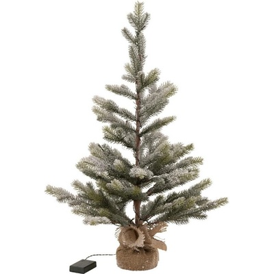 J-line Umělý vánoční strom Snowy 81 cm s LED osvětlením
