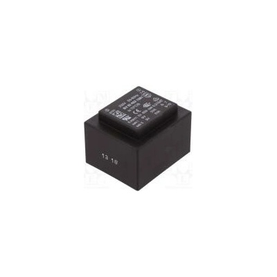 Transformátor zalévaný 6VA 230VAC 9V 9V 334mA 334mA PCB 200g