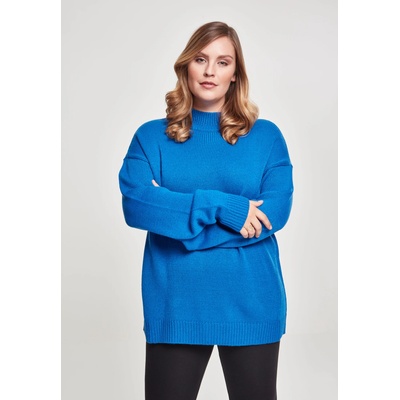 Urban Classics Дамска блуза в синьо Urban Classics Ladies Oversize Turtleneck SweaterUB-TB2358-01434 - Син, размер 5XL
