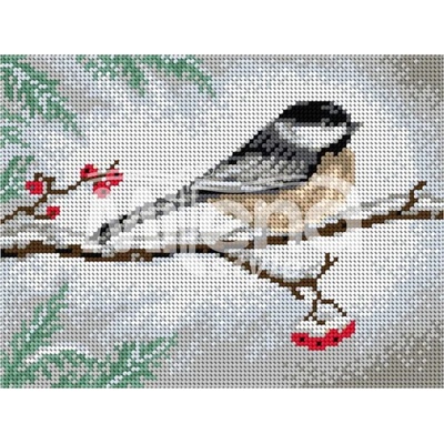 Milena Style Зимно птиче - гоблен с щампа с конци Ariadna