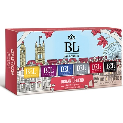 BEL London Комплект 6 броя лакове за нокти BEL LONDON The Urban legend (558606)