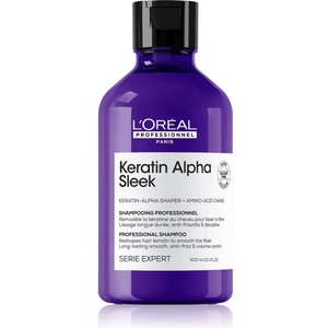 L'Oréal Serie Expert Keratin Alpha Sleek шампоан за гладка на вид коса 300ml