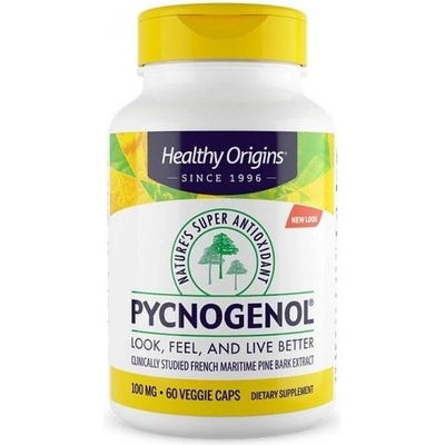 Healthy Origins Пикногенол, 100 mg, 60 капсули, Healthy Origins (41372 HO)