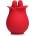 Bloomgasm The Rose Fondle 10X Massaging Rose Silicone Clit Stimulator Red