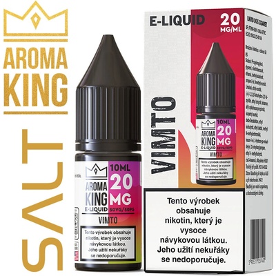 Aroma King Salt Vimto Černý rybíz malina a hroznové víno 10 ml 20 mg