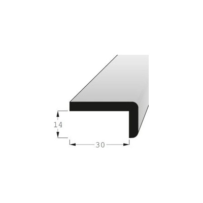Lišta tvaru L 14x30mm, délka 60cm