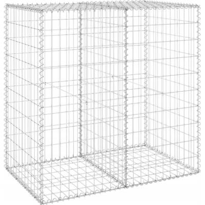 vidaXL Gabionová zeď s víky pozinkovaná ocel 100 x 60 x 100 cm