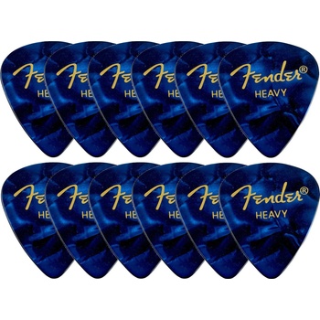 Image 1 of Fender 351 Shape Classic Celluloids 12 Blue Moto Перце за китара (1980351902)