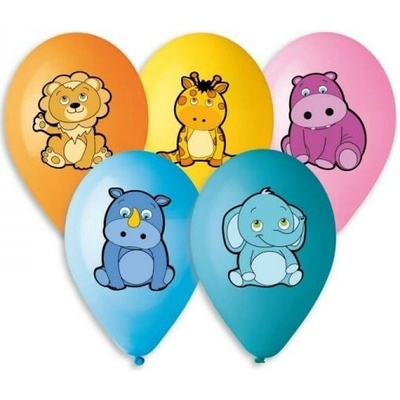 Smart Balloons Balónik Balonky nafukovacie s potlačou zvieratka 11-12'' priemer 28-30cm 10305370