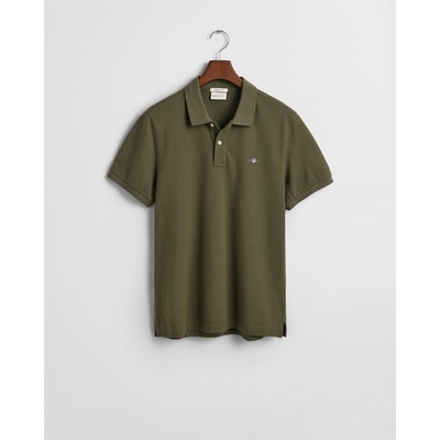Gant Блуза с яка Gant Shield Pique Polo Shirt - Juniper Green