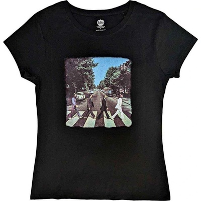 The Beatles Vintage Abbey Road (Back Print) Black M Дамски Риза (BEATTEE03LB02)