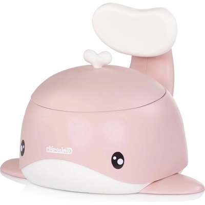 Chipolino detský nočník s opierkou Whale pink