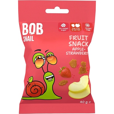 ŠNEK BOB Ovocný snack jablko-jahoda 40 g