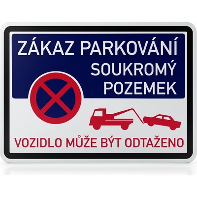 B2B Partner Zákaz parkování - 700 x 500mm, modrá