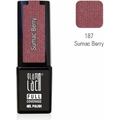 GlamLac Gel lak hnědý 187 Sumac Berry 6 ml