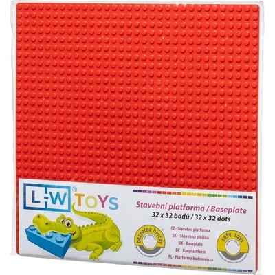 L-W Toys Základová deska 32x32 červená
