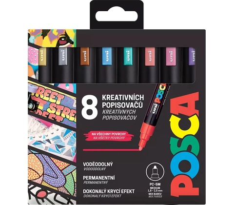 Posca PC-5M 8 ks