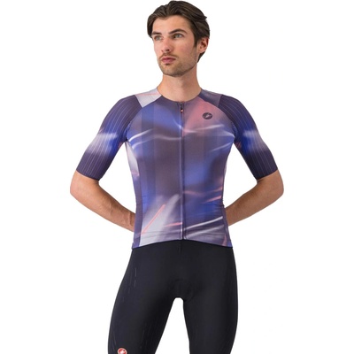 Castelli Aero Race 8S jersey Night shade/ Rosa giro