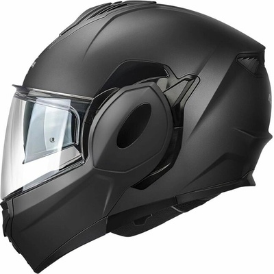 KAPPA přilba KV55 SOLID výklopná modulární (FLIP-BACK) s krycím panelem barva černá MATT rozměr 63 / XXL (homologace ECE 22R06)