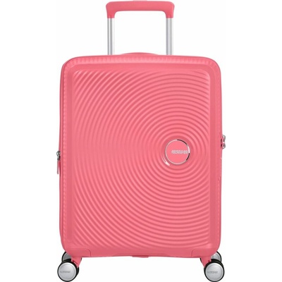 American Tourister Soundbox Spinner55/20 EXP Sun Kissed Coral červená 35,5 l