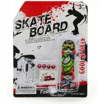 Teddies Skateboard prstový a koleso plast 10cm asst na karte