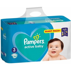 Pampers Active Baby 3 GPP 104 броя