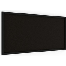 Allboards ALLboads , Korková tabule, černá barva korku, 80 x 40 cm, lakovaný dřevěný rám, ČERNÁ, TKBLACK84BK