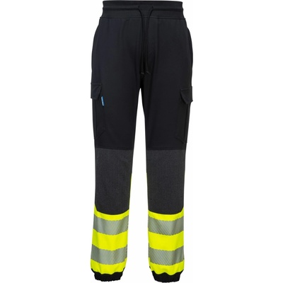 Portwest KX341 KX3 Hi Vis Flexi reflexné nohavice čierna oranžová čierna čierna oranžová