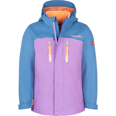 TROLLKIDS Детско 3-в-1 яке Trollkids Girl's Bryggen 3in1 Jacket 3-in-1 jacket - Cornflower / Violet Sorbet - размер 176 (EU) (703-2231-1521)