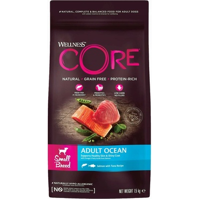 Wellness Core Adult Ocean Small Breed Salmon & Tuna 1,5 kg